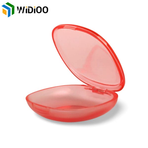 clear red retainer container